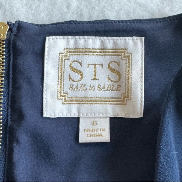 STS Sail to Sable Navy Blue Classic Dress Size 6 - Picture 2 of 10